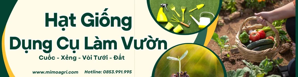 Hạt Giống Dụng Cụ Làm Vườn - Cuốc, Xẻng, Vòi Tưới, Đất